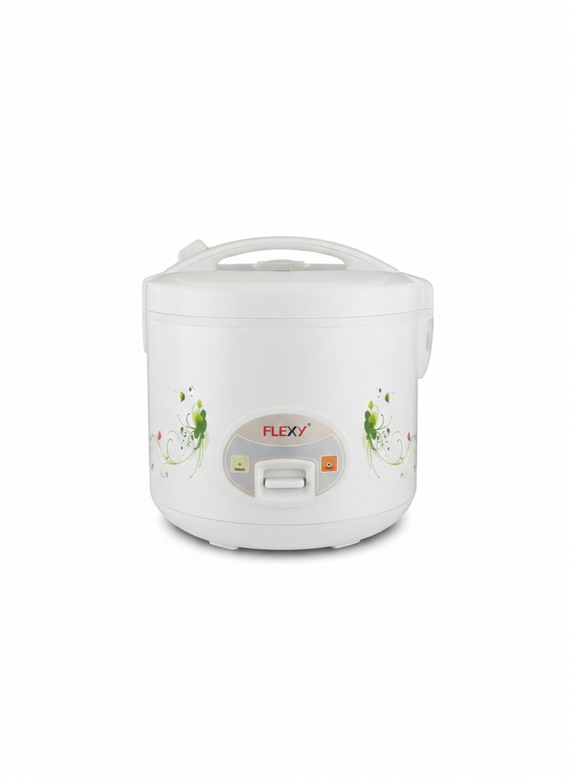 Flexy FDR108LC - Electric Rice Cooker 1.8L 700W Nonstick Inner Pot, Keep Warm, Steam Function, Overheat Protection, 2-Year Warranty Stay-Cool Handles Safe - Image 1